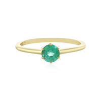 Anillo en oro con Esmeralda de Rusia