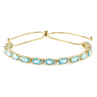 Brazalete en plata con Apatita azul