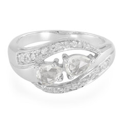Anillo en plata con Zafiro blanco