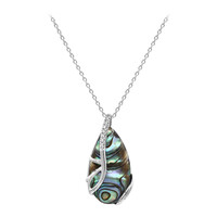Collar en plata con Concha de Abalone