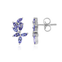 Pendientes en plata con Tanzanita