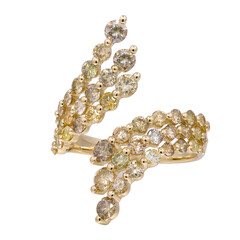 Anillo en oro con Diamante fancy SI2 (CIRARI)