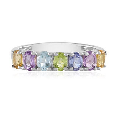 Anillo en plata con Amatista
