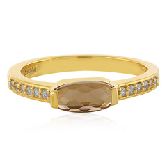 Anillo en plata con Cuarzo ahumado