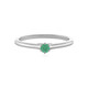 Anillo en plata con Esmeralda de Rusia