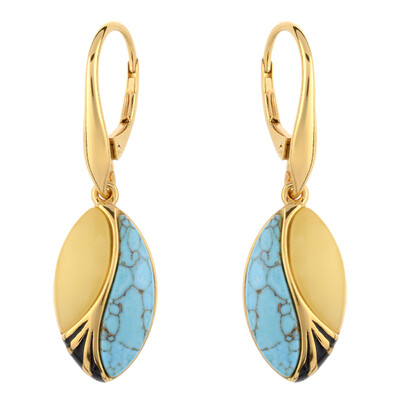 Pendientes en plata con Turquesa (dagen)