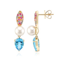 Pendientes en oro con Topacio de Marambaia (Michelle Albala)