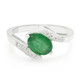 Anillo en plata con Esmeralda de Bahía