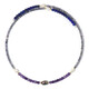 Collar al cuello en acero con Perla freshwater negra (Riya)
