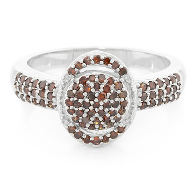 Anillo en plata con Diamante fantasía