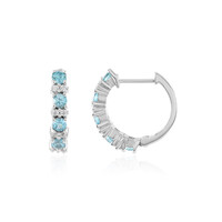 Pendientes en plata con Zircón de Ratanak Kirí