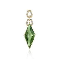 Colgante en oro con Piedra del sol de Oregón (AMAYANI)