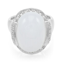 Anillo en plata con Calcedonia de Turquía