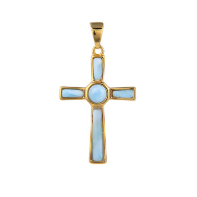 Colgante en plata con Larimar