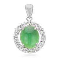 Colgante en plata con Crisoprasa imperial