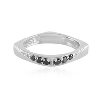 Anillo en plata con Diamante negro (de Melo)