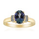 Anillo en oro con Tanzanita sin calentar