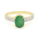 Anillo en plata con Esmeralda de Bahía