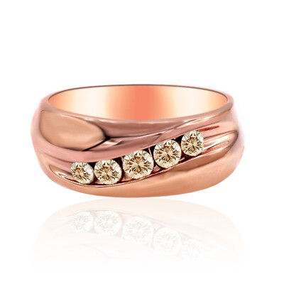 Anillo en oro con Diamante rosa de Francia de Argyle SI1 (Annette)