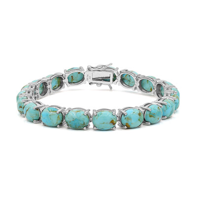 Brazalete en plata con Turquesa