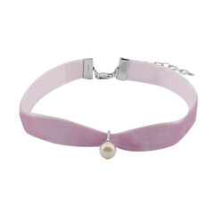 Collar en plata con Perla blanca Freshwater