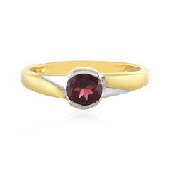 Anillo en plata con Rodolita frambuesa