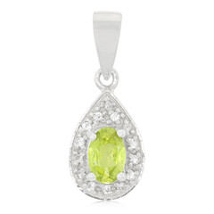 Colgante en plata con Peridoto de Manchú