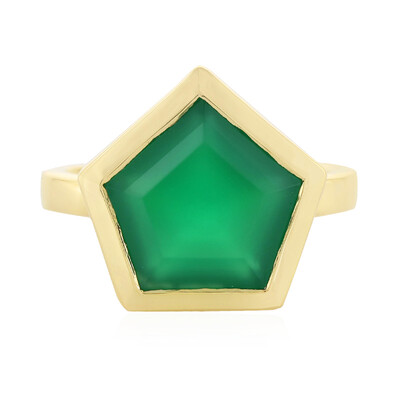 Anillo en plata con Ónix verde (MONOSONO COLLECTION)