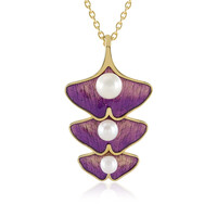 Collar en plata con Perla blanca Freshwater (Adela Silber)