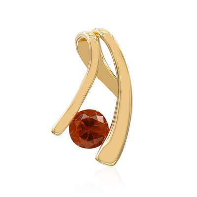 Colgante en oro con Espesartina de California (Amanda Adkins)