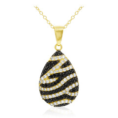 Collar en plata con Espinela negra