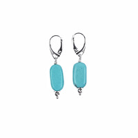Pendientes en plata con Turquesa