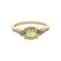 Anillo en oro con Cuncita amarillo canario