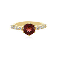 Anillo en plata con Granate de Mozambique
