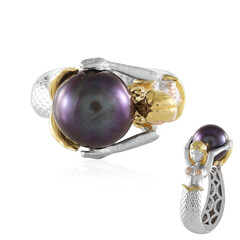 Anillo en plata con Perla mística Freshwater (Gems en Vogue)