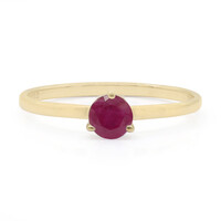 Anillo en oro con Rubí de Madagascar
