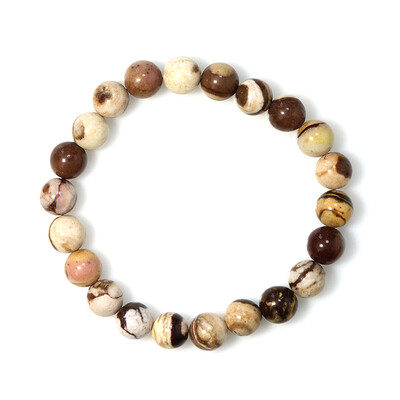 Brazalete con Jaspe rojo cebra