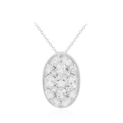 Collar en plata con Topacio blanco