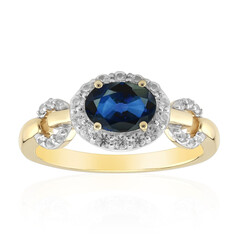 Anillo en oro con Zafiro azul de Queensland (Remy Rotenier)