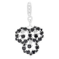 Colgante en plata con Espinela negra