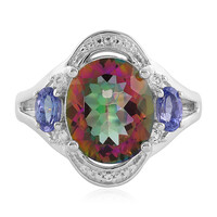 Anillo en plata con Cuarzo místico