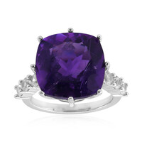 Anillo en plata con Amatista de Marruecos