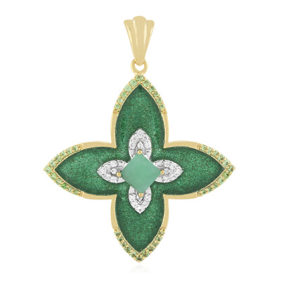 Colgante en plata con Esmeralda de Socoto