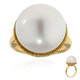 Anillo en oro con Perla blanca del mar del sur (Michelle Albala)