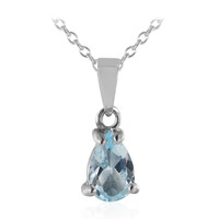 Collar en plata con Topacio azul cielo