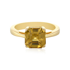 Anillo en plata con Zircón amarillo
