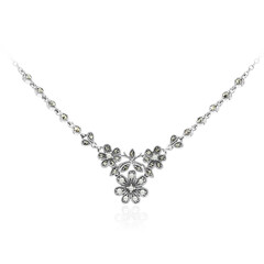 Collar en plata con Marcasita