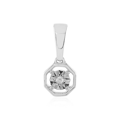 Colgante en oro con Diamante limpio a lupa F (LUCENT DIAMONDS)