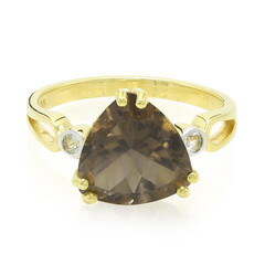 Anillo en plata con Cuarzo ahumado