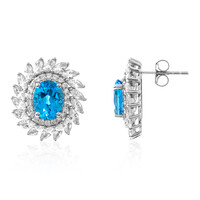 Pendientes en plata con Topacio de Marambaia